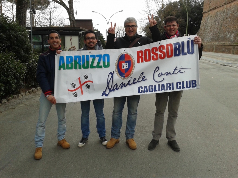 Il Cagliari Club Abruzzo Rossoblù in trasferta a Bologna