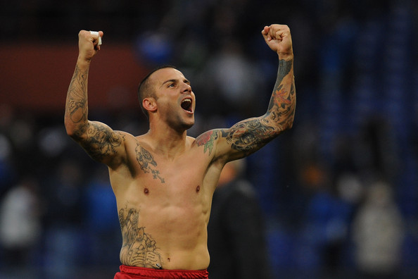 Il difensore del Cagliari Francesco Pisano